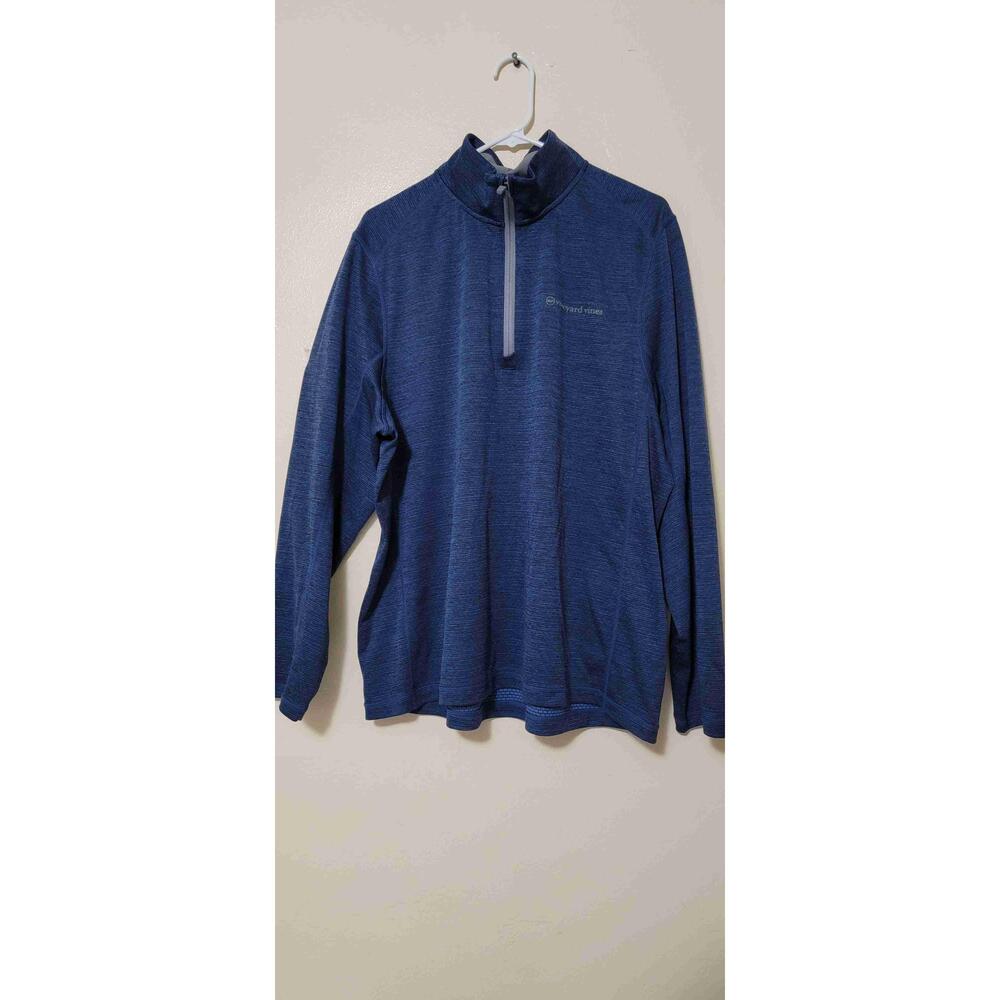 Vineyard Vines Blue Long Sleeve Performance Half Zip Pullover size Xl